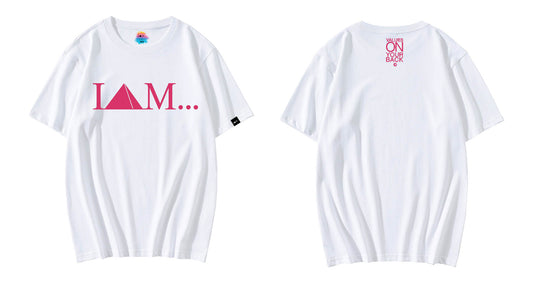 Logo Tee - White / pink