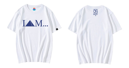 Logo Tee- White/Blue