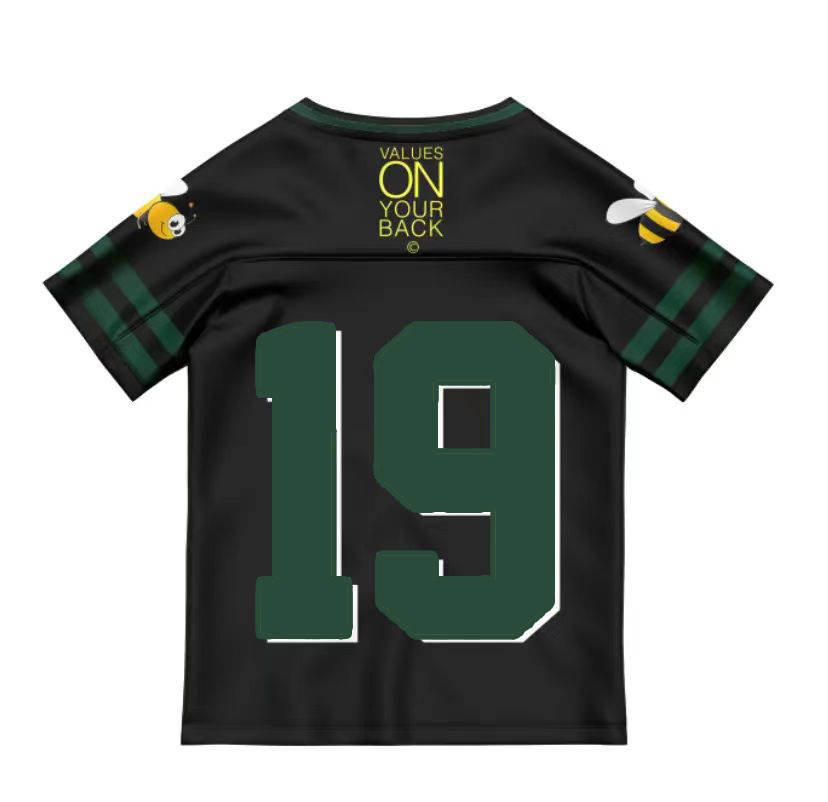 'STING' JERSEY - B/Y/G OVERSIZED MESH, AND SOFTER POLY