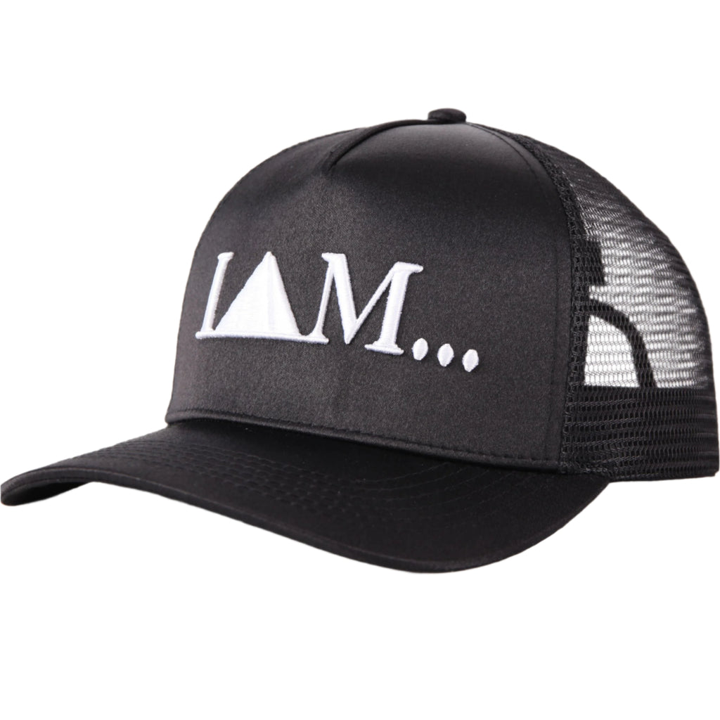 'TRUCKER HAT' -  BLACK/WHITE
