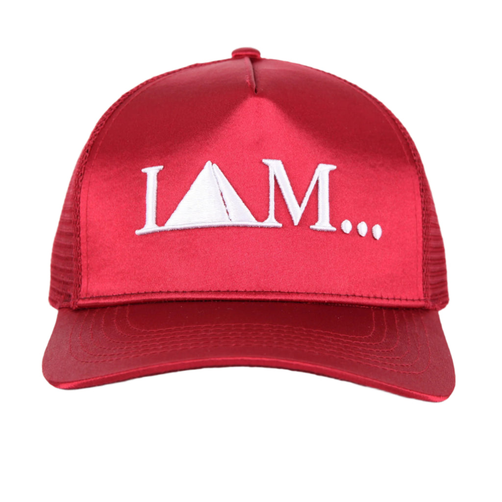 'TRUCKER HAT' - BURGANDY/WHITE