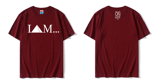 Logo Tee - Maroon/white