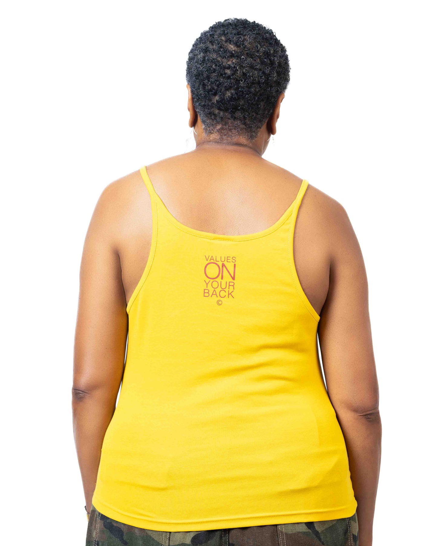 Tank Top - Mustard/Maroon