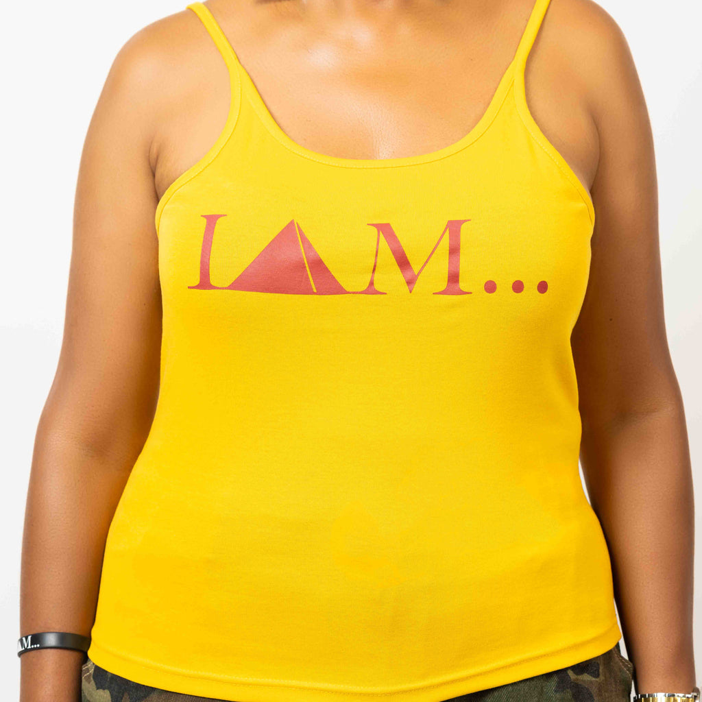 Tank Top - Mustard/Maroon