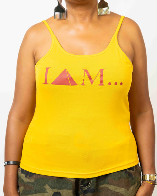 Tank Top - Mustard/Maroon