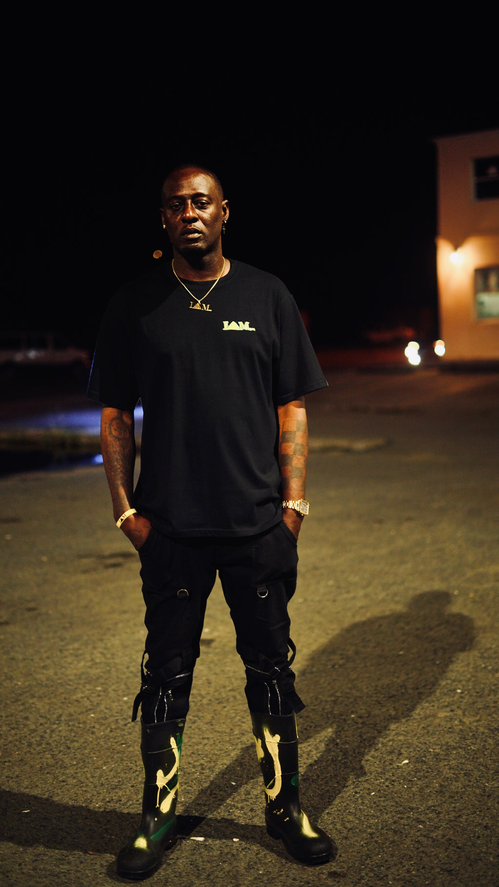 MULTICOLORED "VOYB" - BLACK