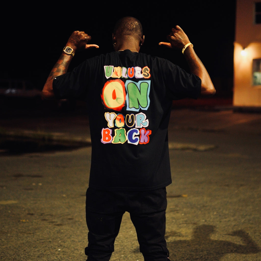 MULTICOLORED "VOYB" - BLACK