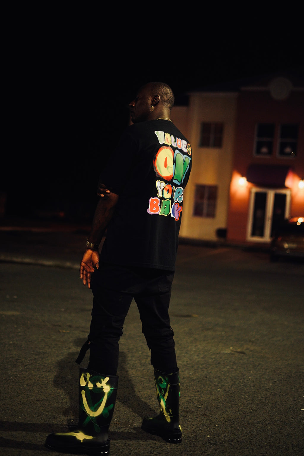 MULTICOLORED "VOYB" - BLACK